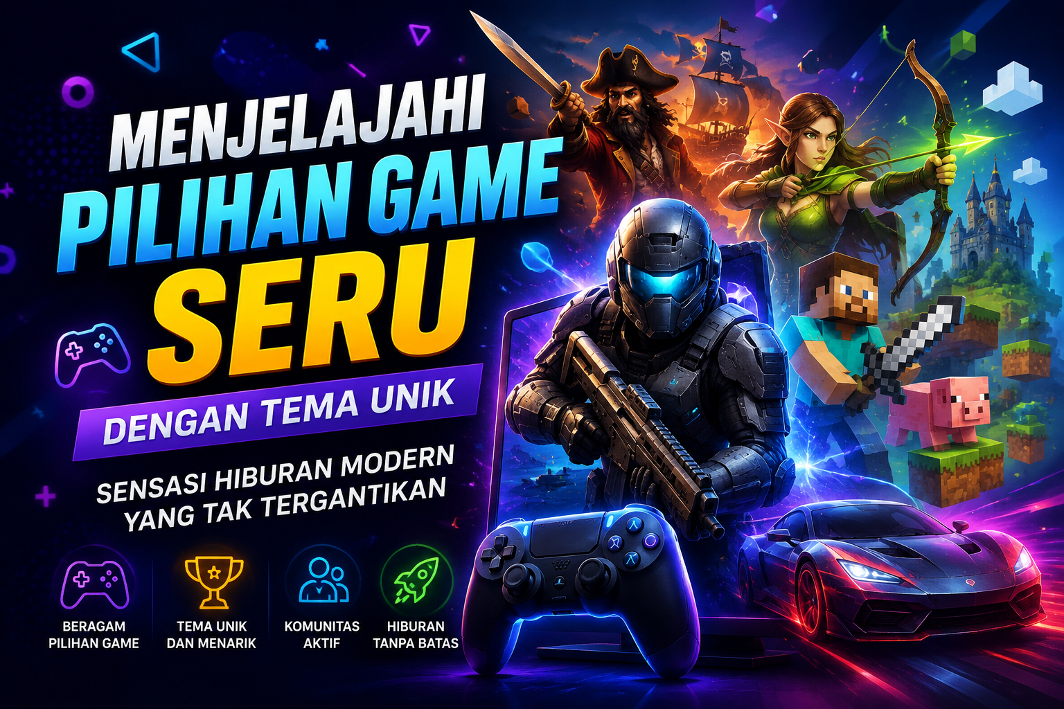 Jelajahi Game Seru dengan Tema Unik Hanya di Kilat62